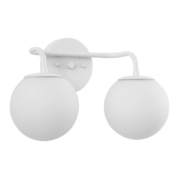Louis Parisian Globe Metal/Frosted Glass Modern Contemporary LED Vanity